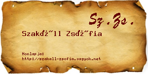 Szakáll Zsófia névjegykártya